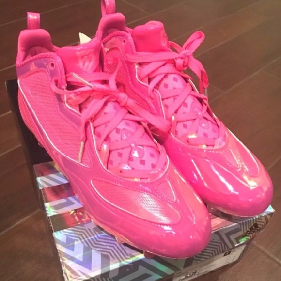 Deadstock NIB RGIII Breast Cancer Football Cleats - Picture 6 of 8